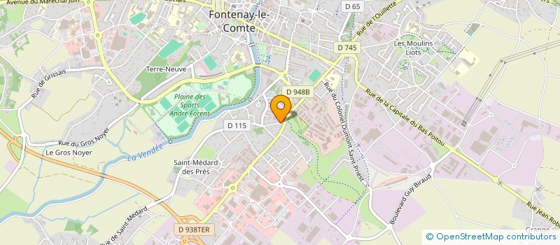 localisation de l'entreprise HOLDING C.F. à FONTENAY-LE-COMTE