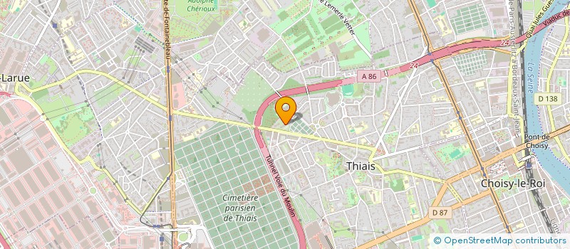 localisation de l'entreprise HOLDING C G C  THIAIS