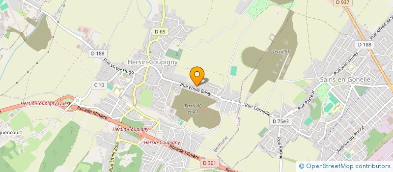 localisation de l'entreprise HOLDING C PERMIS  HERSIN-COUPIGNY