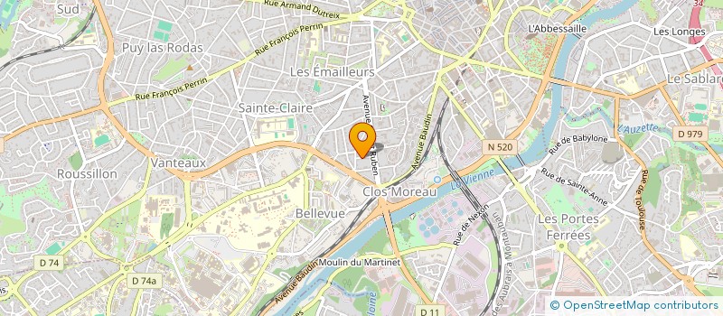 localisation de l'entreprise HOLDING C2FF à LIMOGES