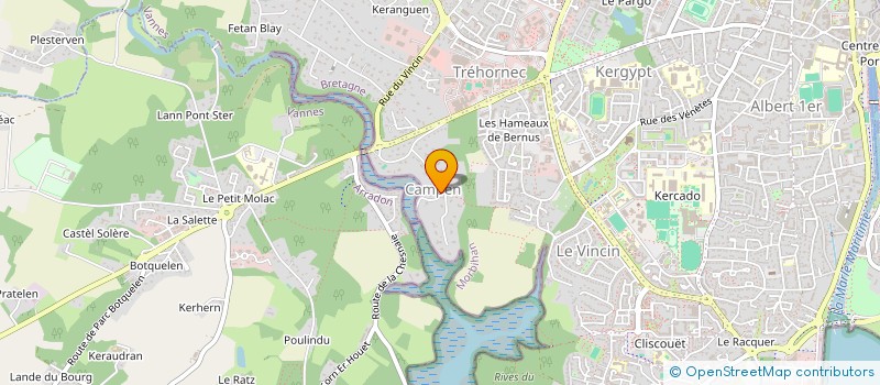 localisation de l'entreprise HOLDING CA à VANNES