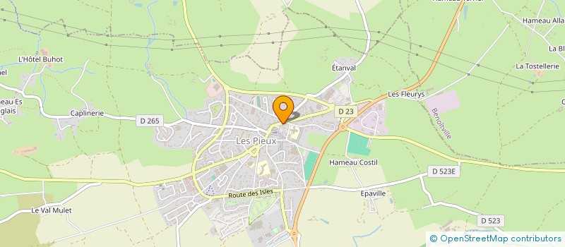 localisation de l'entreprise HOLDING CADOT  LES PIEUX