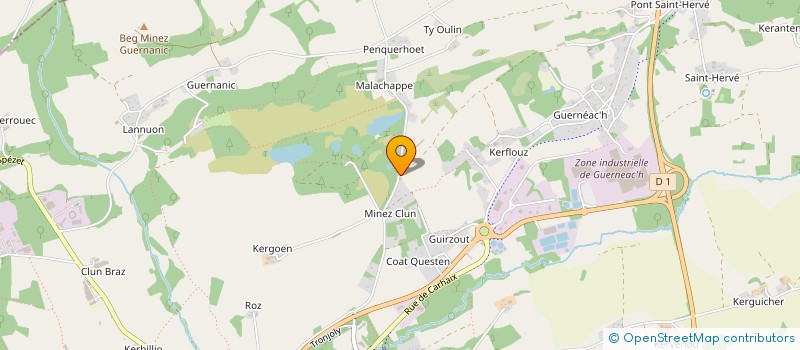 localisation de l'entreprise HOLDING CADOU JOHAN  GOURIN