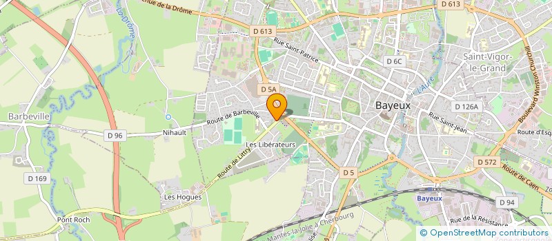 localisation de l'entreprise HOLDING CAILLON  VAUCELLES