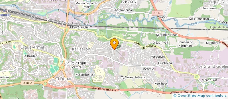 localisation de l'entreprise HOLDING CALVEZ à QUIMPER
