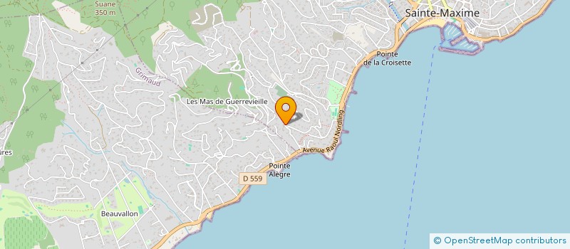 localisation de l'entreprise HOLDING CALYS à SAINTE-MAXIME
