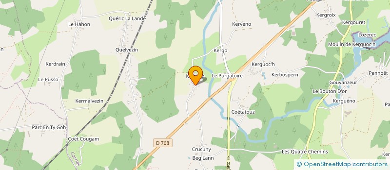 localisation de l'entreprise HOLDING CAMP-RING  CARNAC