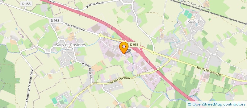 localisation de l'entreprise HOLDING CANIPEL à SARS-ET-ROSIERES