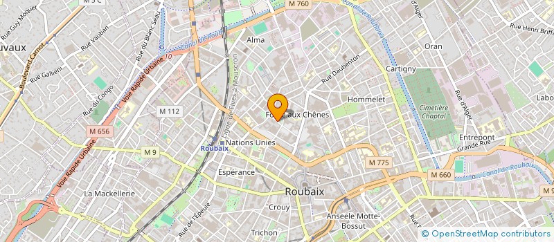 localisation de l'entreprise HOLDING CAPITAL MANAGEMENT  ROUBAIX