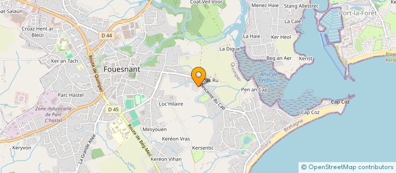 localisation de l'entreprise HOLDING CAPQUAI  FOUESNANT