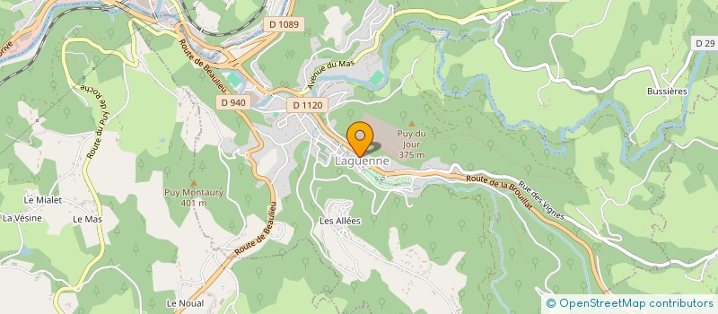 localisation de l'entreprise HOLDING CARITE  LAGUENNE-SUR-AVALOUZE