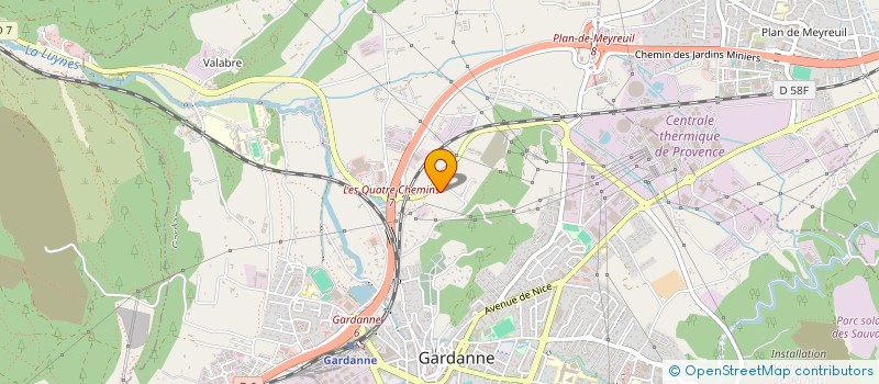 localisation de l'entreprise HOLDING CARLA à GARDANNE