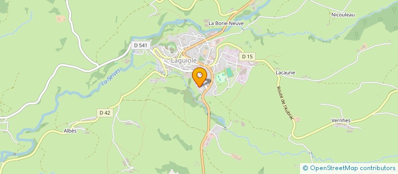 localisation de l'entreprise HOLDING CARMARANS  LAGUIOLE