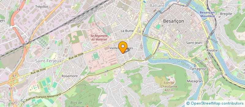 localisation de l'entreprise HOLDING CARRASCO  BESANCON