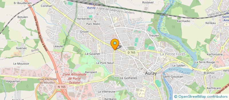 localisation de l'entreprise HOLDING CARRE à AURAY