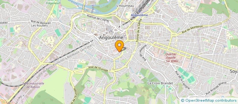 localisation de l'entreprise HOLDING CASSEREAU à ANGOULEME