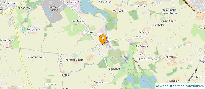 localisation de l'entreprise HOLDING CASTEL DAVID à SAINT-RENAN