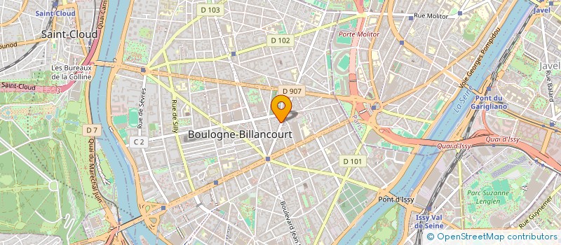 localisation de l'entreprise HOLDING CASUAL FOOD à BOULOGNE-BILLANCOURT