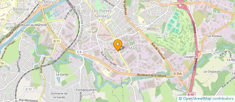 localisation de l'entreprise HOLDING CATALUNYA à LIMOGES