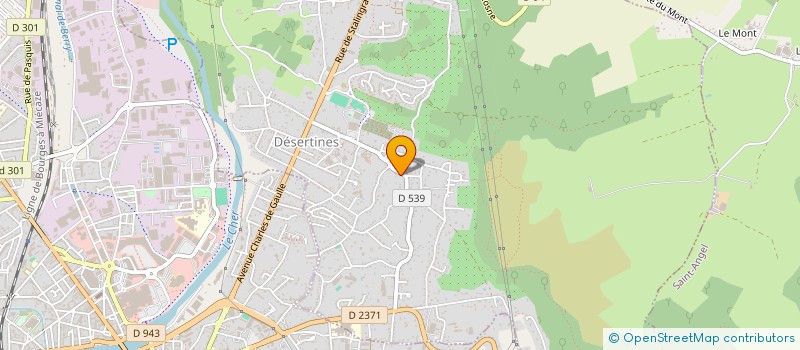 localisation de l'entreprise HOLDING CAUMON NICOLAS  DESERTINES