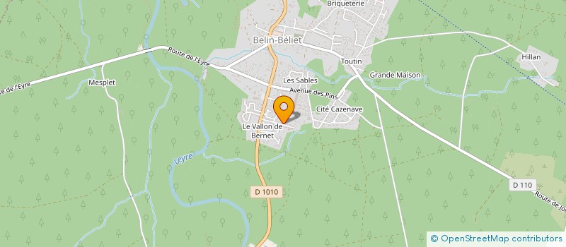 localisation de l'entreprise HOLDING CAZENAVE  BELIN-BELIET