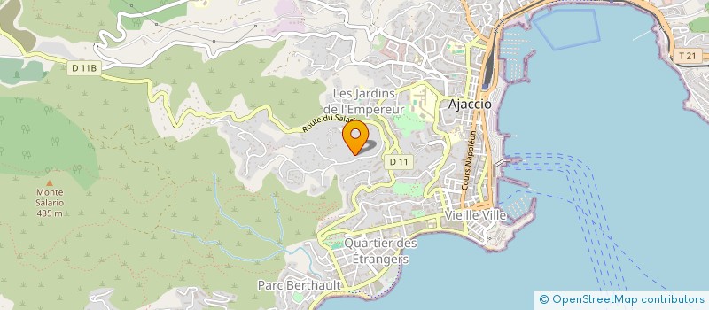 localisation de l'entreprise HOLDING CC INVEST à AJACCIO