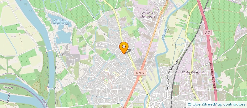 localisation de l'entreprise HOLDING CCD  SORGUES