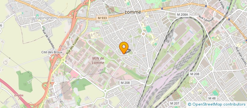 localisation de l'entreprise HOLDING CCLH à LILLE