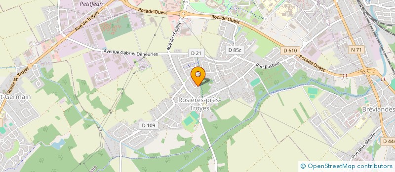 localisation de l'entreprise HOLDING CCV TROYES à ROSIERES-PRES-TROYES