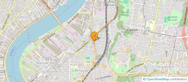 localisation de l'entreprise HOLDING CD  CENON