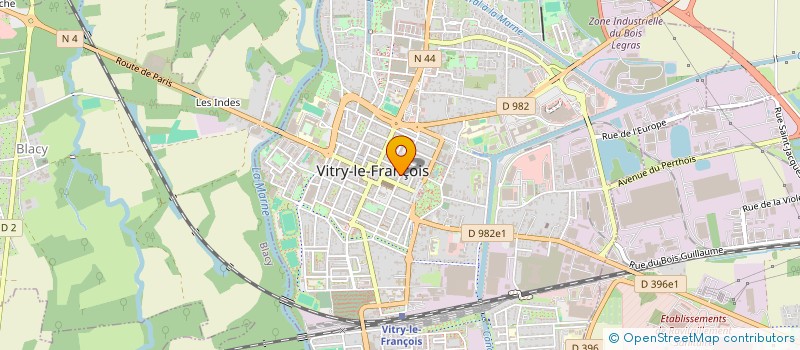 localisation de l'entreprise HOLDING CDDB  VITRY-LE-FRANCOIS