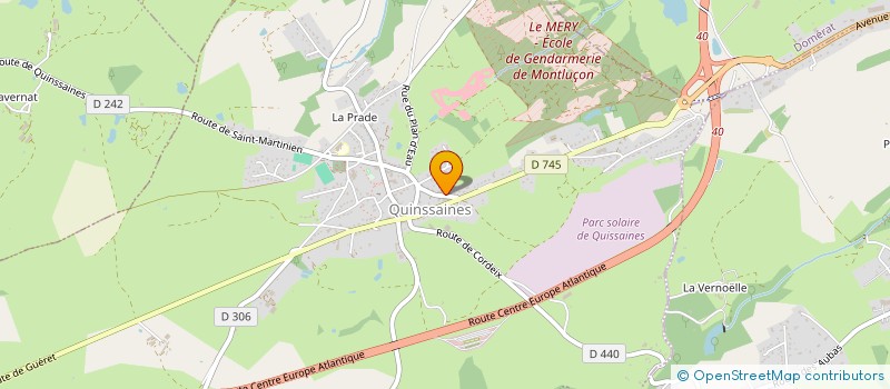 localisation de l'entreprise HOLDING CELCAM à QUINSSAINES