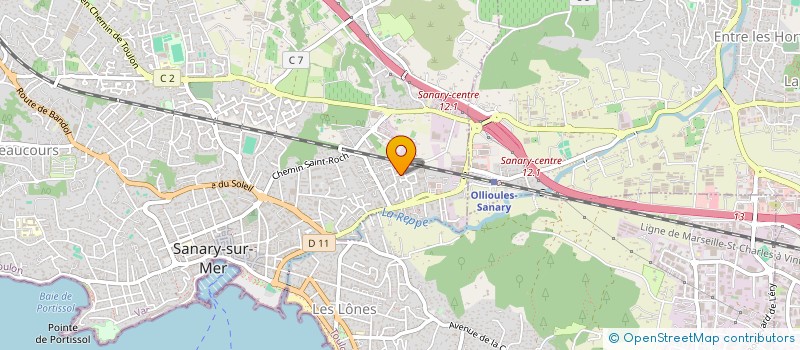 localisation de l'entreprise HOLDING CEVENNES MOLINARY à SANARY-SUR-MER