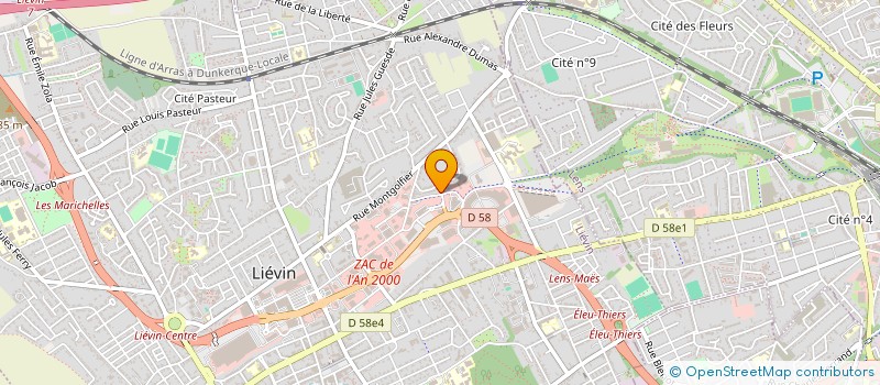 localisation de l'entreprise HOLDING CF INVESTISSEMENT à LIEVIN