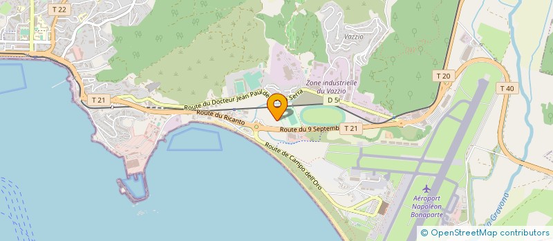 localisation de l'entreprise HOLDING CFA AUTO  AJACCIO