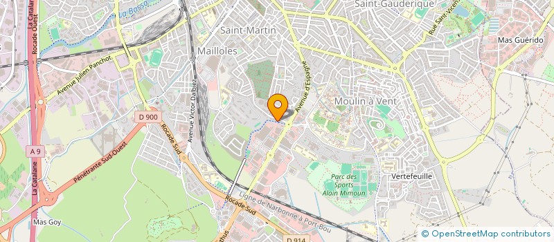 localisation de l'entreprise HOLDING CGEC  PERPIGNAN