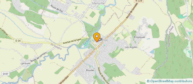 localisation de l'entreprise HOLDING CGL 22  LEVIGNAC