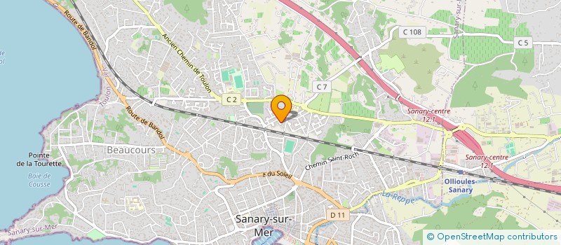 localisation de l'entreprise HOLDING CH  SANARY SUR MER