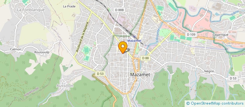 localisation de l'entreprise HOLDING CHADEMAZ  MAZAMET