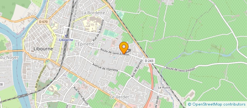 localisation de l'entreprise HOLDING CHAGNEAU à LIBOURNE