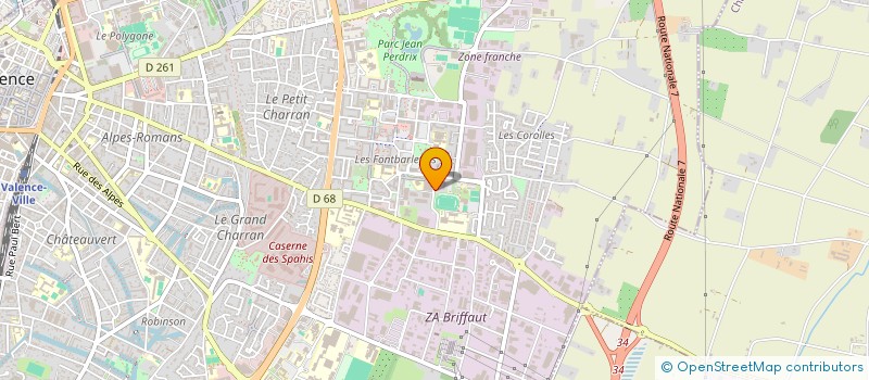 localisation de l'entreprise HOLDING CHAMAGUE  VALENCE