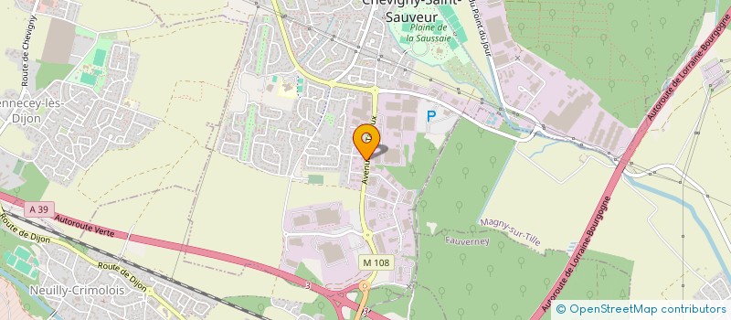 localisation de l'entreprise HOLDING CHAMBERTIN  CHEVIGNY-SAINT-SAUVEUR