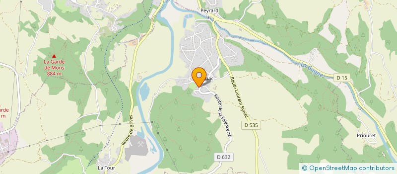 localisation de l'entreprise HOLDING CHANTEMESSE  SAINT-GERMAIN-LAPRADE