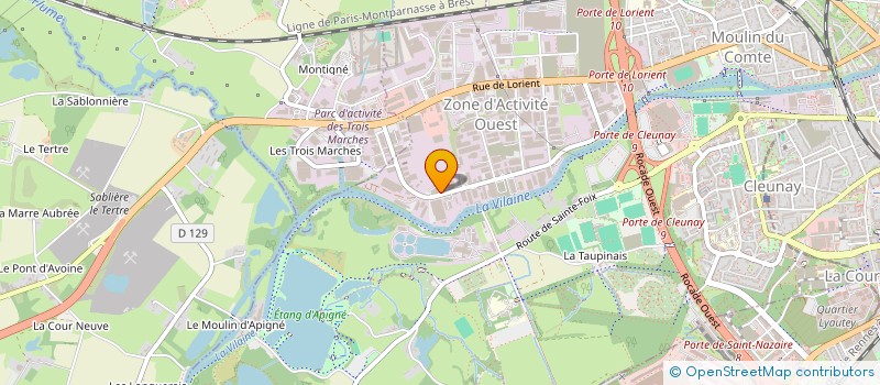 localisation de l'entreprise HOLDING CHAPLAIN à RENNES