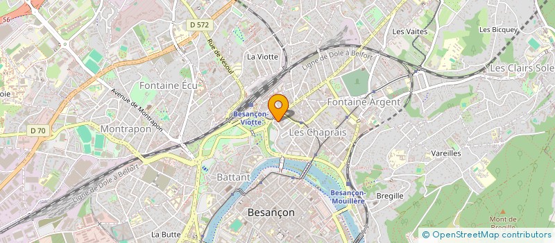 localisation de l'entreprise HOLDING CHAPPUIS IMMOBILIER  BESANCON