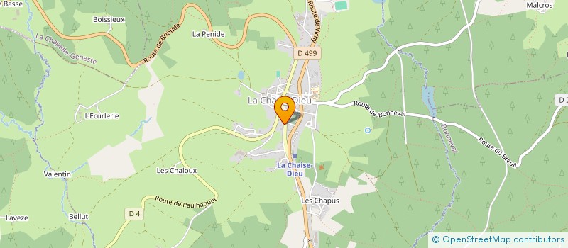 localisation de l'entreprise HOLDING CHARDENON  LA CHAISE DIEU