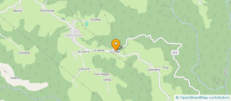 localisation de l'entreprise HOLDING CHATEAU 3LM à LABROUSSE