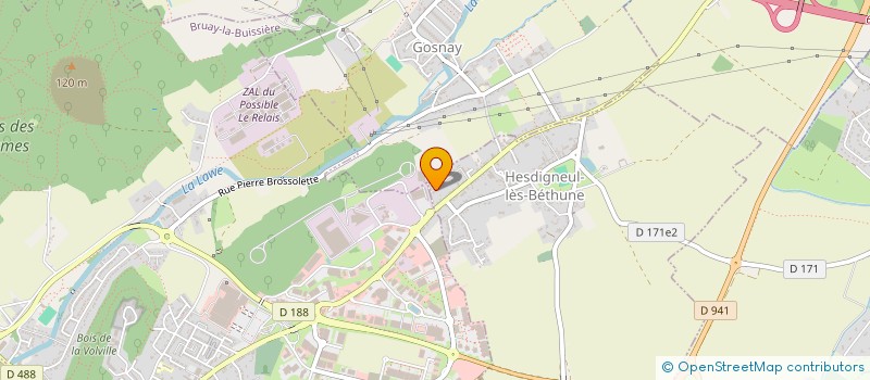 localisation de l'entreprise HOLDING CHAUMETTE  HESDIGNEUL-LES-BETHUNE