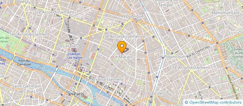 localisation de l'entreprise HOLDING CHAUVEAU  PARIS