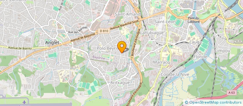 localisation de l'entreprise HOLDING CHAUVET  BAYONNE